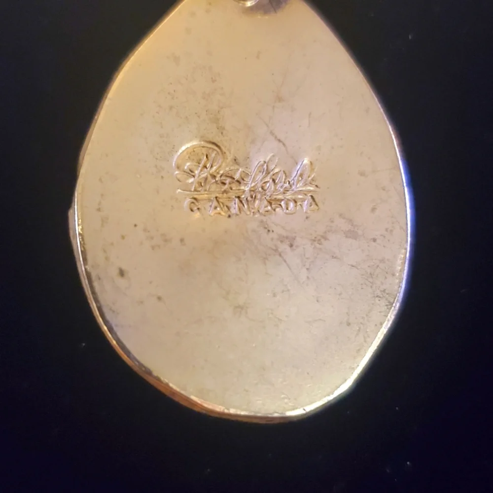 Rafael Canada Brass Double Pendant Choker Necklace - Picture 3 of 6